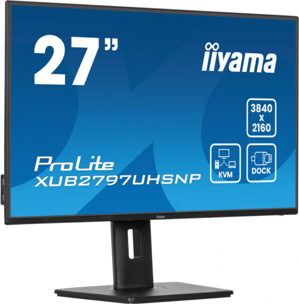 iiyama ProLite XUB2797UHSNP-B1 computer monitor 68,6 cm (27") 3840 x 2160 Pixels 4K Ultra HD LED Zwart - Afbeelding 4