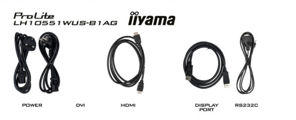 iiyama LH10551UWS-B1AG beeldkrant Digitale signage flatscreen 2,66 m (104.7") LED 500 cd/m² UltraWide Full HD Zwart 24/7 - Afbeelding 9