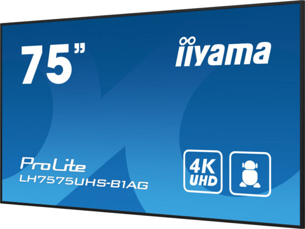 iiyama LH7575UHS-B1AG beeldkrant Digitale signage flatscreen 190,5 cm (75") LCD Wifi 500 cd/m² 4K Ultra HD Zwart Type processor - Afbeelding 16
