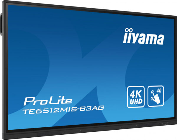 iiyama TE6512MIS-B3AG beeldkrant Kiosk-ontwerp 165,1 cm (65") LCD Wifi 400 cd/m² 4K Ultra HD Zwart Touchscreen Type processor An - Afbeelding 2