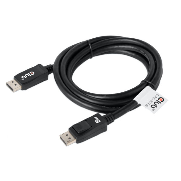 CLUB3D DisplayPort 1.4 HBR3 Cable 2meter M/M 8K60Hz - 1920x1080 pixels met 144hz - Afbeelding 3