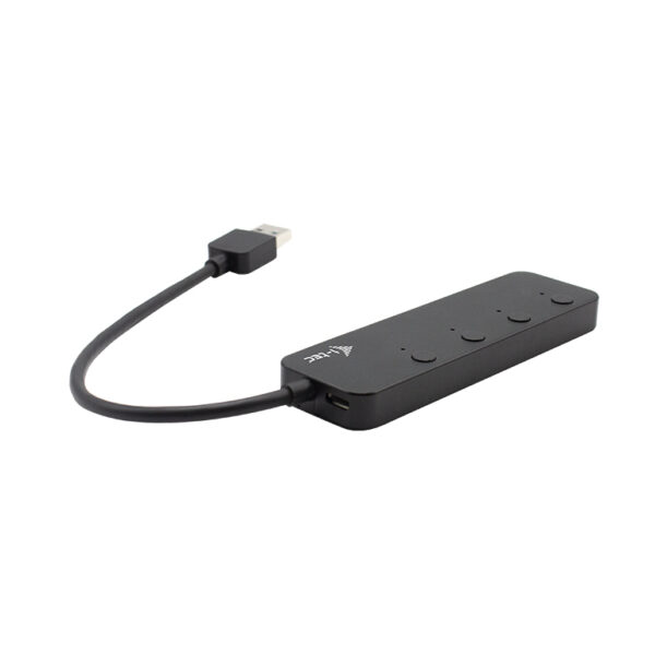 i-tec U3CHARGEHUB4 interface hub USB 3.2 Gen 1 (3.1 Gen 1) Type-A 5 Mbit/s Zwart - Afbeelding 3