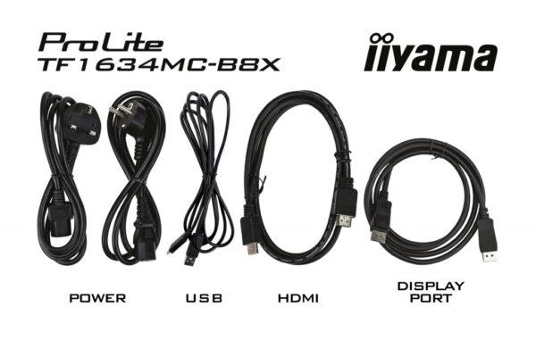 iiyama ProLite TF1634MC-B8X computer monitor 39,6 cm (15.6") 1920 x 1080 Pixels Full HD LED Touchscreen Multi-gebruiker Zwart - Afbeelding 10