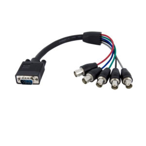 StarTech.com 30 cm Coax HD15 VGA-naar-5 BNC RGBHV-monitorkabel M/F
