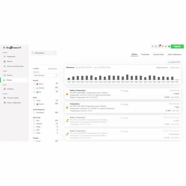 APC Abonnement, EcoStruxure IT Expert, 5 jaar, digitaal, monitoring en beheer op afstand van datacenters. - Afbeelding 13