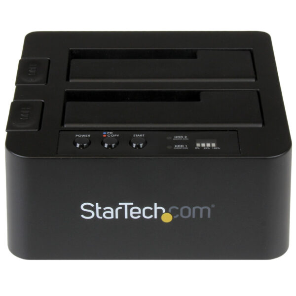 StarTech.com USB 3.1 (10Gbps) Standalone Duplicator Dock voor 2.5" & 3.5" SATA SSD/HDD schijven met Fast-Speed Duplication tot 2 - Afbeelding 2
