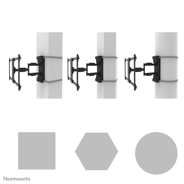 Neomounts WL40S-910BL16 TV-pilaarsteun 40-70" - full motion - diam. 25-100 cm - Afbeelding 10