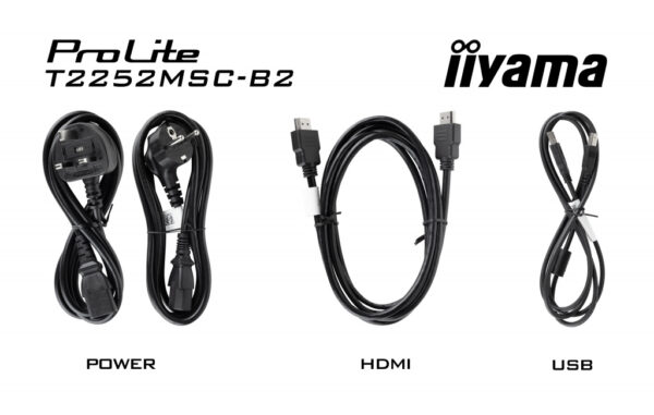 iiyama ProLite T2252MSC-B2 computer monitor 54,6 cm (21.5") 1920 x 1080 Pixels Full HD LCD Touchscreen Zwart - Afbeelding 14