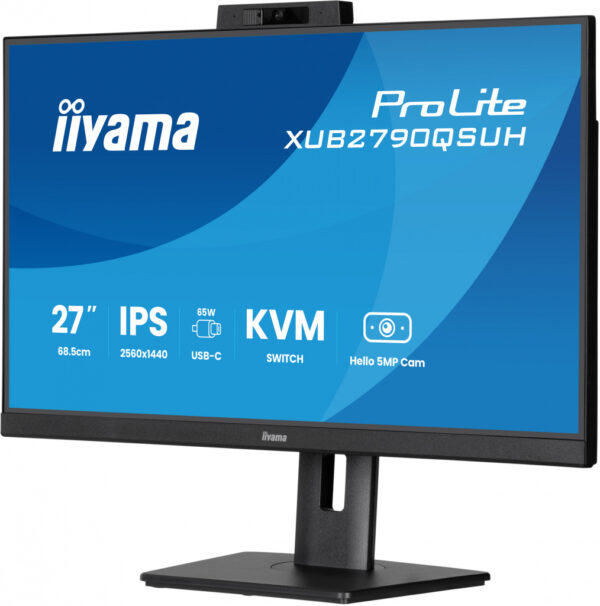 iiyama ProLite XUB2790QSUH-B2 computer monitor 68,6 cm (27") 2560 x 1440 Pixels Wide Quad HD LED Zwart - Afbeelding 4