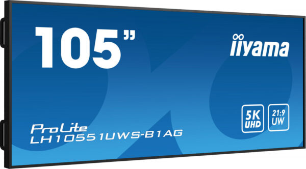 iiyama LH10551UWS-B1AG beeldkrant Digitale signage flatscreen 2,66 m (104.7") LED 500 cd/m² UltraWide Full HD Zwart 24/7 - Afbeelding 4