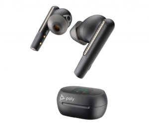 Poly Voyager Free 60+ UC Carbon Black Earbuds + BT700 USB-C-adapter + oplaadcase met touchscreen