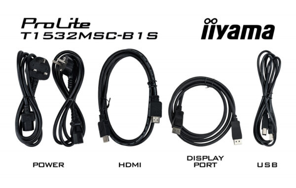 iiyama ProLite T1532MSC-B1S computer monitor 38,1 cm (15") 1024 x 768 Pixels XGA LCD Touchscreen Zwart - Afbeelding 19