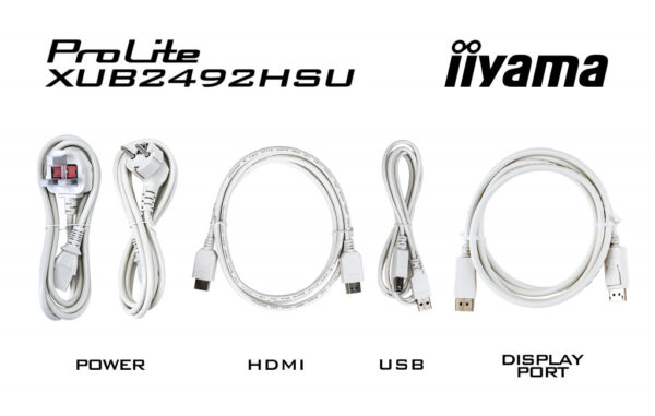 iiyama XUB2492HSU-W6 computer monitor 60,5 cm (23.8") 1920 x 1080 Pixels Full HD LED Wit - Afbeelding 12