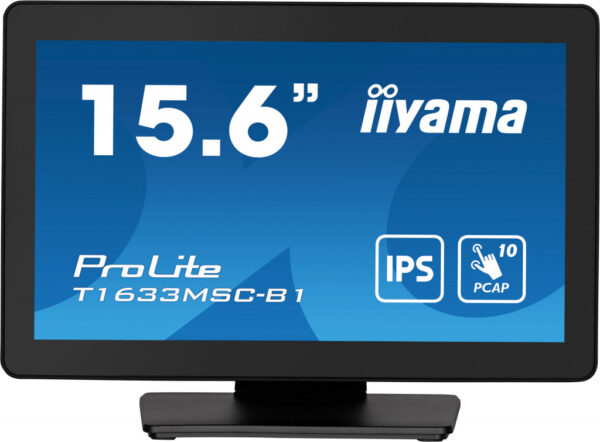 iiyama ProLite T1633MSC-B1 computer monitor 39,6 cm (15.6") 1920 x 1080 Pixels Full HD LCD Touchscreen Zwart - Afbeelding 2