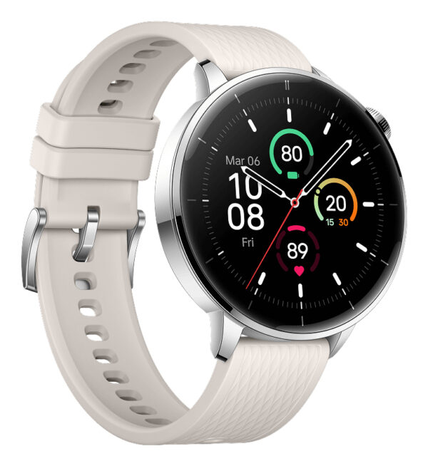 OnePlus Watch 3 43mm 3,35 cm (1.32") AMOLED Digitaal 466 x 466 Pixels Touchscreen Zilver, Titanium Wifi GPS - Afbeelding 3