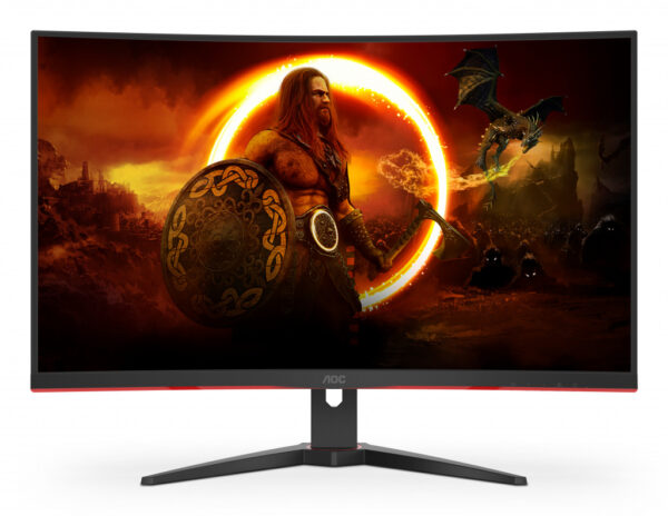 AOC G2 C32G2ZE/BK computer monitor 80 cm (31.5") 1920 x 1080 Pixels Full HD LED Zwart, Rood - Afbeelding 8