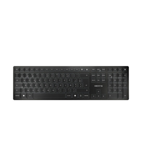 CHERRY KW 9100 SLIM toetsenbord Universeel RF-draadloos + Bluetooth Zwart
