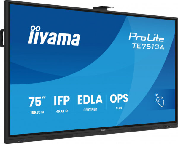 iiyama TE7513A-B1AG beeldkrant Interactief flatscreen 190,5 cm (75") Wifi 450 cd/m² 4K Ultra HD Zwart Touchscreen Type processor - Afbeelding 14