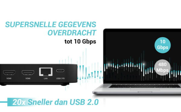 i-tec USB-C DP Dual HDMI Docking Station with Power Delivery 100 W + Universal Charger 100W - Afbeelding 12