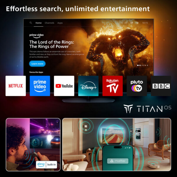 Philips 55OLED76012 139,7 cm (55") 4K Ultra HD Smart TV Wifi Zwart - Afbeelding 7
