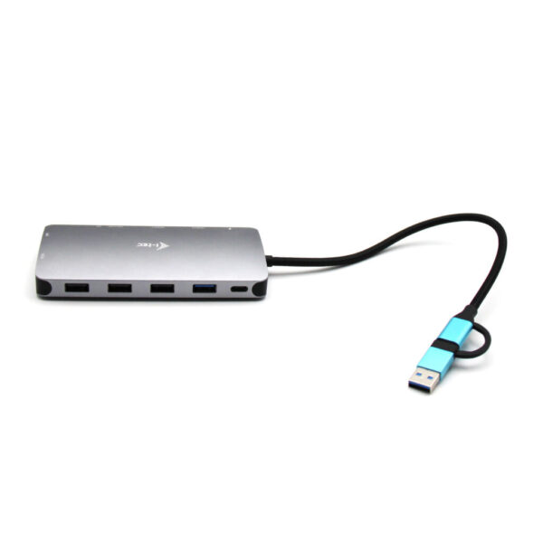 i-tec USB 3.0 USB-C/Thunderbolt 3x Display Metal Nano Dock with LAN + Power Delivery 100 W - Afbeelding 2
