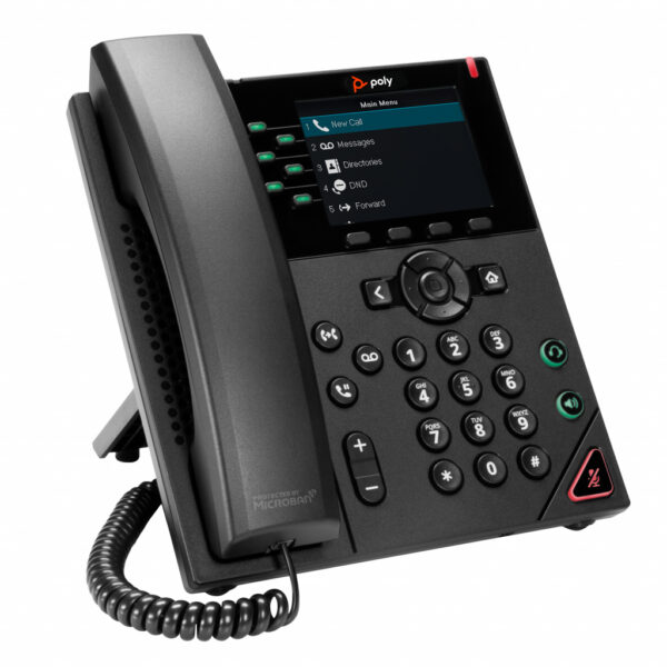 Poly VVX 350 6-lijns IP-telefoon met PoE-ondersteuning - Afbeelding 2