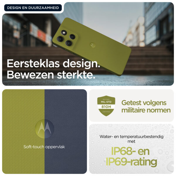 Motorola moto g86 5G 16,9 cm (6.67") Dual SIM Android 15 USB Type-C 8 GB 256 GB 5200 mAh Groen - Afbeelding 6