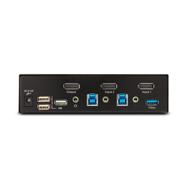 StarTech.com 2-Port DisplayPort KVM Switch, 8K 60Hz / 4K 144Hz, Single Display, DP 1.4, 2x USB 3.0 Ports, 4x USB 2.0 HID Ports, - Afbeelding 4
