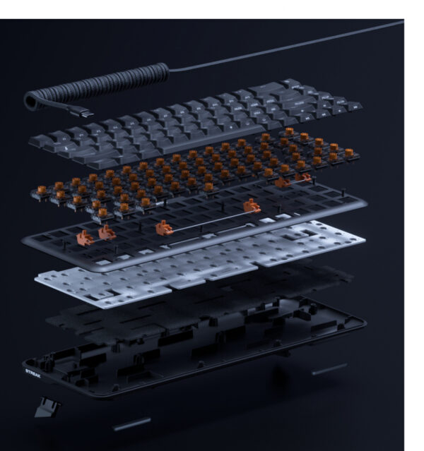 Fnatic STREAK65 LP toetsenbord Gamen USB QWERTY US International Zwart - Afbeelding 7