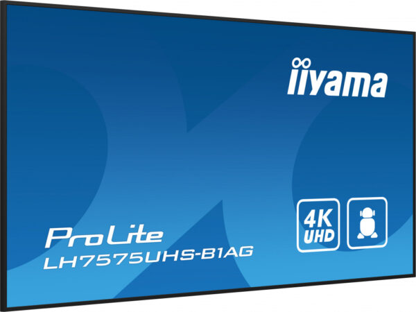 iiyama LH7575UHS-B1AG beeldkrant Digitale signage flatscreen 190,5 cm (75") LCD Wifi 500 cd/m² 4K Ultra HD Zwart Type processor - Afbeelding 15