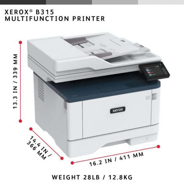 Xerox B315 A4 40 ppm draadloze dubbelzijdige printer PS3 PCL5e/6 2 laden totaal 350 vel - Afbeelding 19