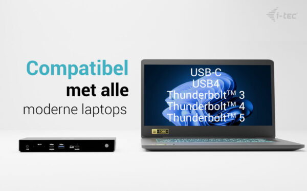 i-tec Thunderbolt4 Triple Display Docking Station + Power Delivery 96W - Afbeelding 6