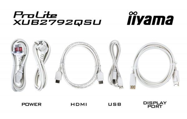 iiyama ProLite XUB2792QSU-W6 computer monitor 68,6 cm (27") 2560 x 1440 Pixels Wide Quad HD LED Wit - Afbeelding 15