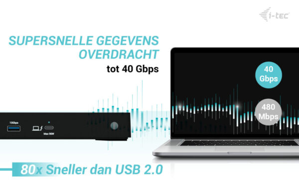 i-tec Thunderbolt4 Triple Display Docking Station + Power Delivery 96W - Afbeelding 14