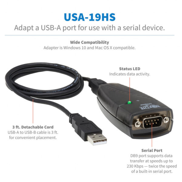 Tripp Lite USA-19HS interfacekaart/-adapter Serie - Afbeelding 3