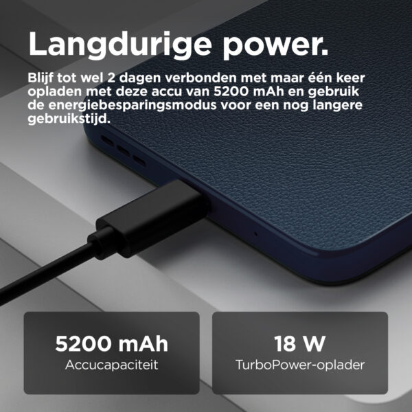 Motorola moto e15 16,9 cm (6.67") Dual SIM Android 14 Go edition 4G USB Type-C 2 GB 64 GB 5200 mAh Blauw - Afbeelding 6