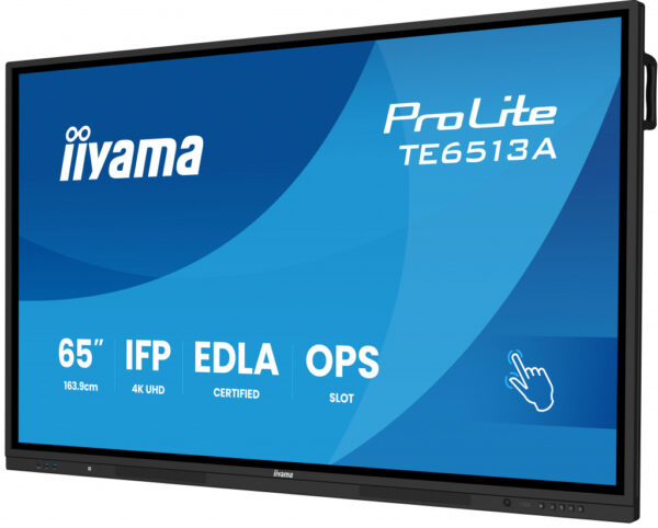 iiyama TE6513A-B1AG beeldkrant Interactief flatscreen 163,8 cm (64.5") Wifi 450 cd/m² 4K Ultra HD Zwart Touchscreen Type process - Afbeelding 12