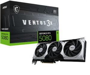 MSI VENTUS GEFORCE RTX 5080 16G 3X OC PLUS videokaart NVIDIA 16 GB GDDR7