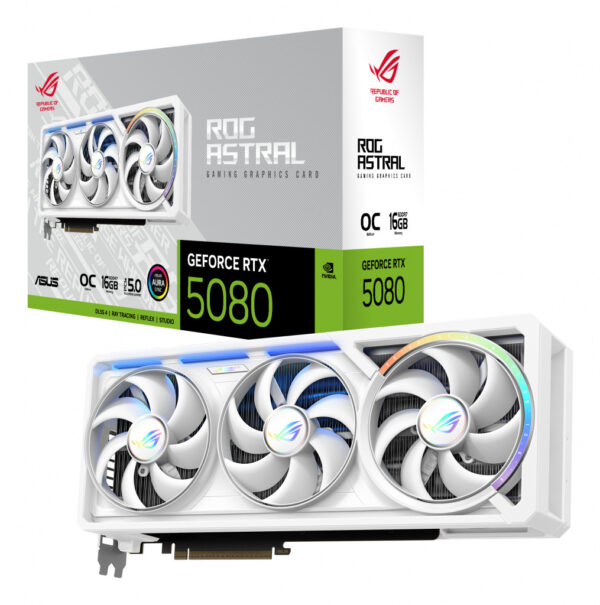 ASUS ROG Astral - -RTX5080-O16G-WHITE NVIDIA GeForce RTX 5080 16 GB GDDR7 - Afbeelding 9