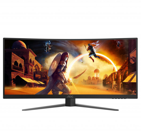 AOC G4 CU34G4 computer monitor 86,4 cm (34") 3440 x 1440 Pixels Wide Quad HD LED Zwart, Rood - Afbeelding 3