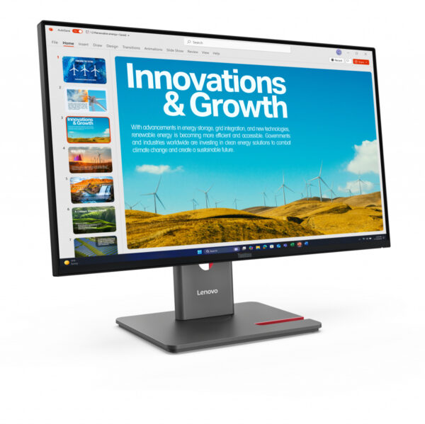 Lenovo ThinkVision P24QD-40 LED display 60,5 cm (23.8") 2560 x 1440 Pixels Quad HD LCD Zwart - Afbeelding 3