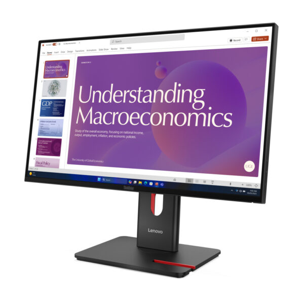 Lenovo ThinkVision T24D-40 LED display 60,5 cm (23.8") 1920 x 1080 Pixels Full HD LCD Zwart - Afbeelding 3