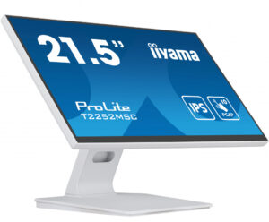 iiyama ProLite T2252MSC-W2 computer monitor 54,6 cm (21.5") 1920 x 1080 Pixels Full HD LCD Touchscreen Tafel Wit