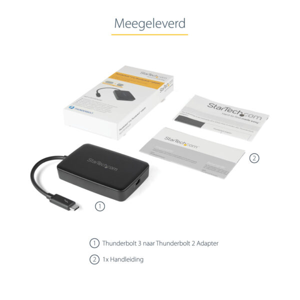 StarTech.com Thunderbolt 3 naar Thunderbolt 2 Adapter, TB3 Laptop naar TB2 Schermen & Apparatuur, Thunderbolt 2 20Gbps of Thunde - Afbeelding 11