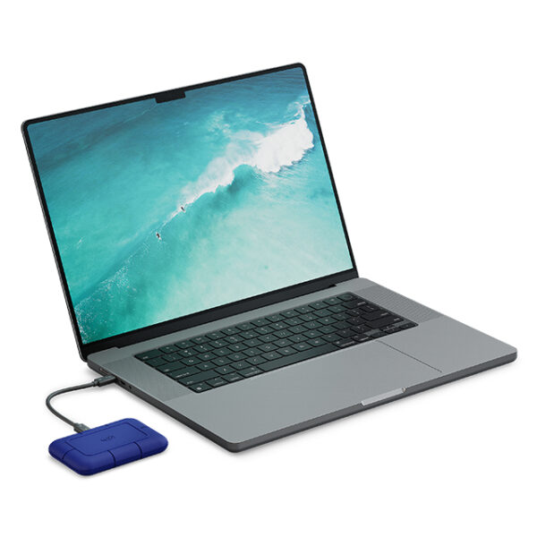 LaCie STNA2000400 externe solide-state drive Thunderbolt technologie 2 TB USB Type-C Blauw - Afbeelding 3