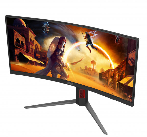 AOC G4 CU34G4 computer monitor 86,4 cm (34") 3440 x 1440 Pixels Wide Quad HD LED Zwart, Rood - Afbeelding 6