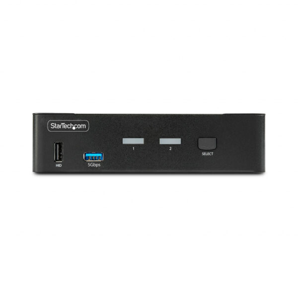 StarTech.com 2-Port DisplayPort KVM Switch, 8K 60Hz / 4K 144Hz, Single Display, DP 1.4, 2x USB 3.0 Ports, 4x USB 2.0 HID Ports, - Afbeelding 3