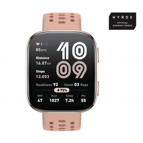 Amazfit Bip 6 5 cm (1.97") AMOLED Digitaal 390 x 450 Pixels Touchscreen Goud GPS - Afbeelding 2