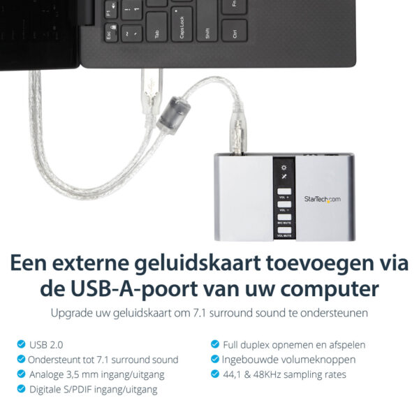 StarTech.com 7.1 USB Audio-adapter Externe Geluidskaart met SPDIF Digitale Audio - Afbeelding 8