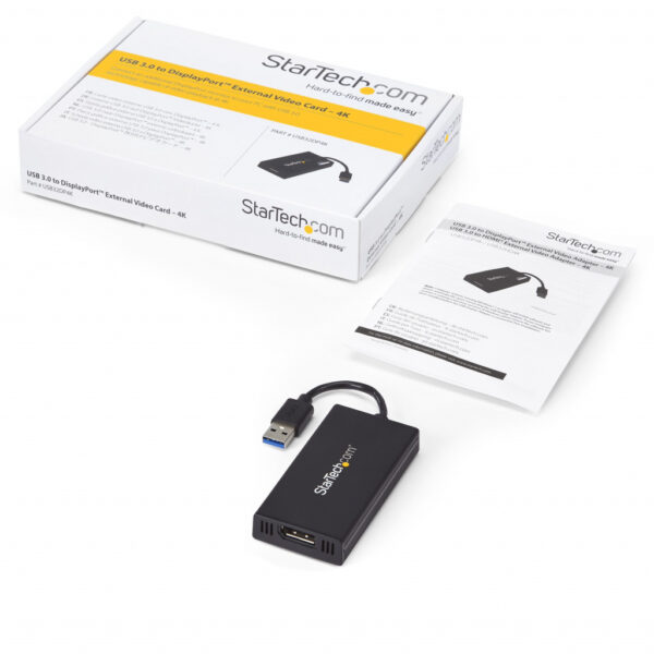 StarTech.com USB 3.0 naar 4K DisplayPort externe Multi-Monitor grafische videoadapter – DisplayLink gecertificeerd – Ultra - Afbeelding 6